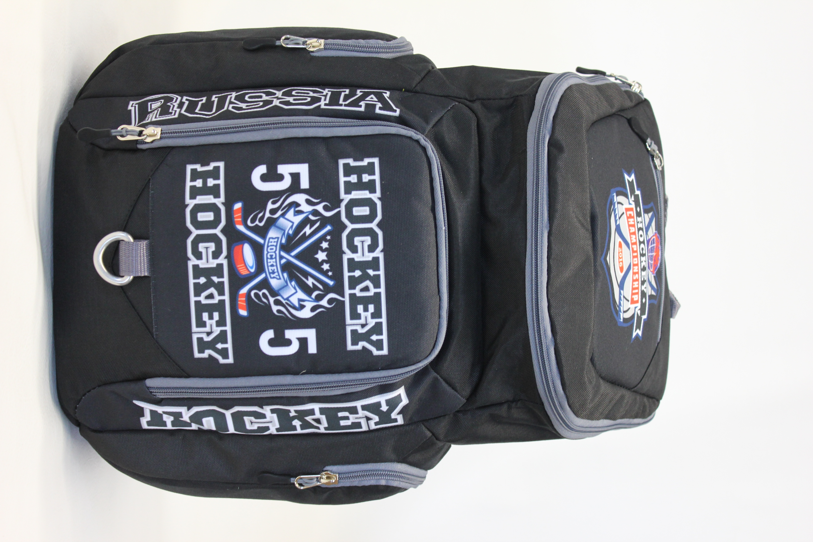 Рюкзак спортивный BITEX 28-121 для хоккеистов, черный п.э. Хоккейные клюшки