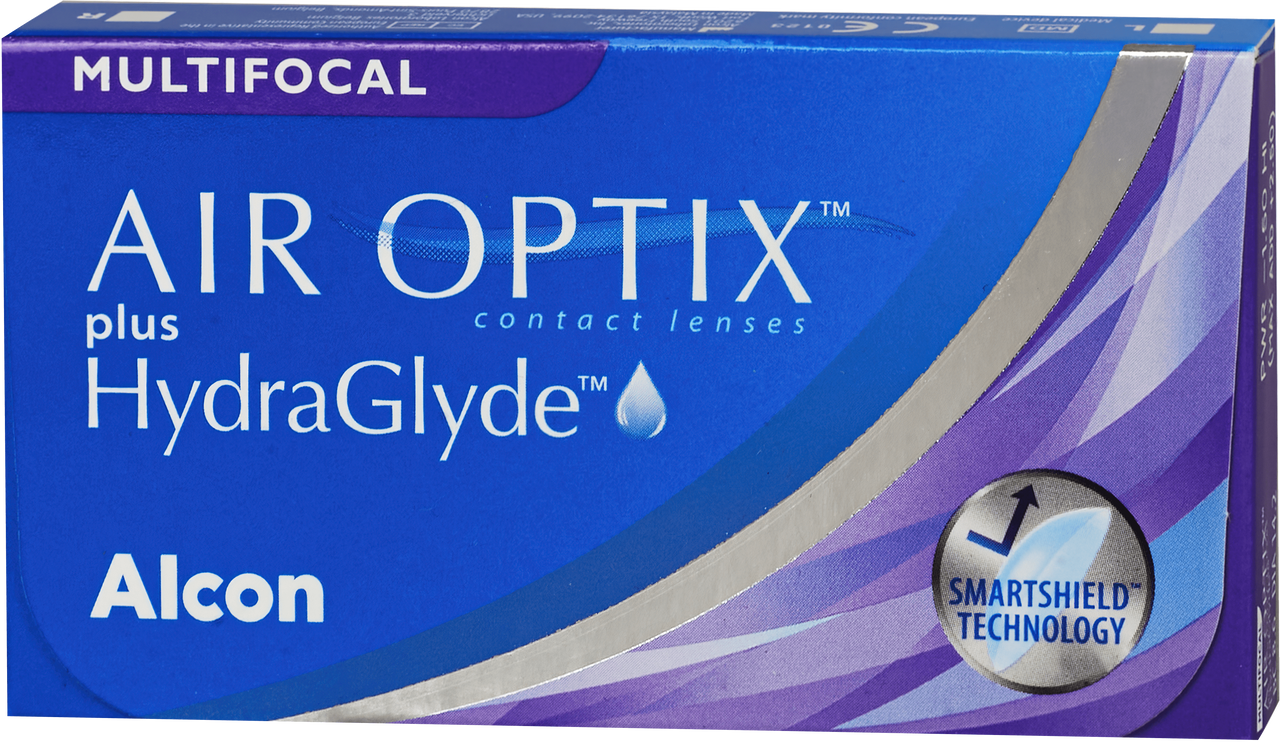 Линзы Alcon Air Optix plus Hydraglyde Multifocal 3 линзы ADD HIGH -8,25 R 8,6