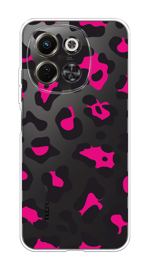 

Чехол на Tecno Spark 30 5G "Pink cow spots", Черный;розовый, 309750-1