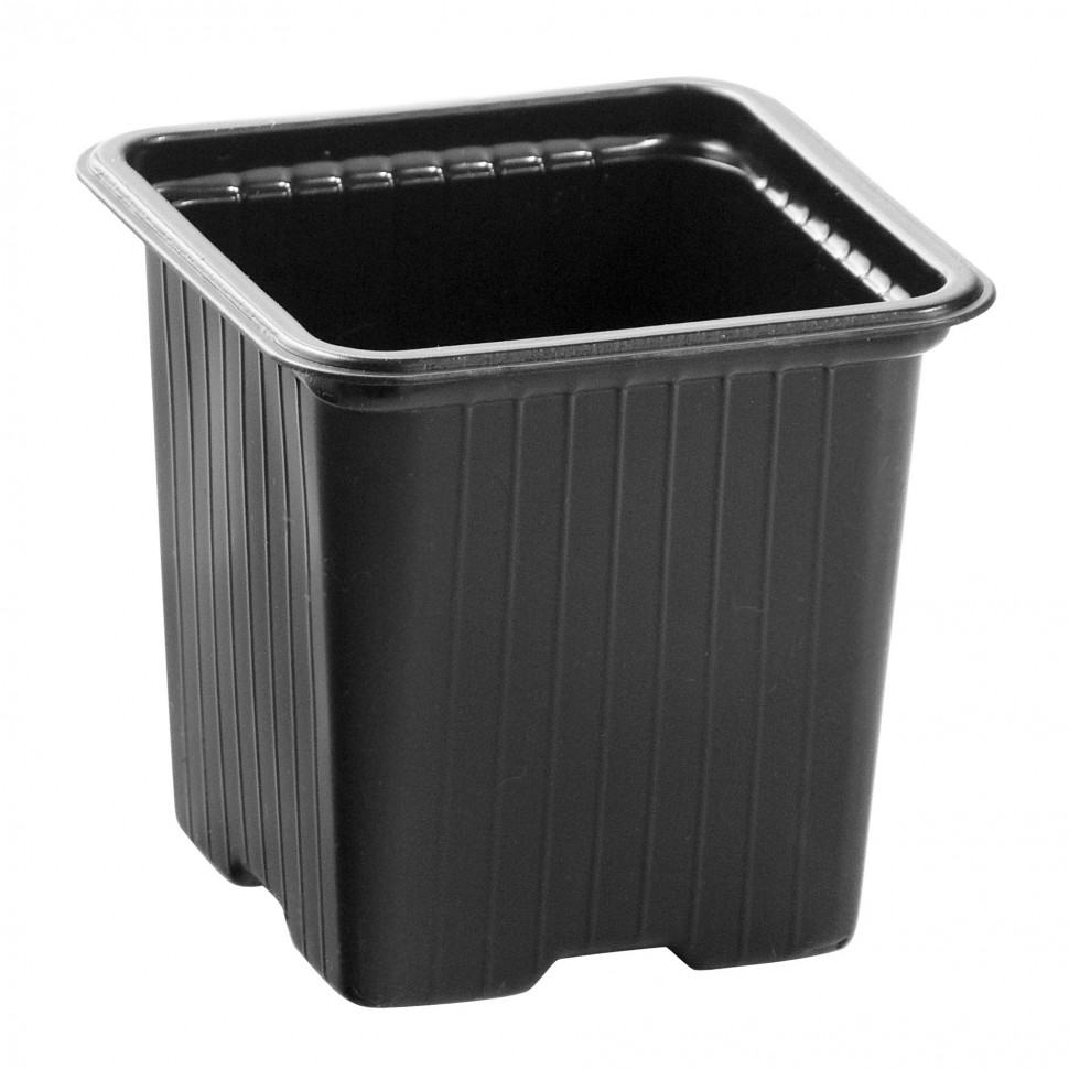 RUSSIA Горшочек для рассады, 90 х 90 х 95 мм, полистирол, 10 шт, Россия