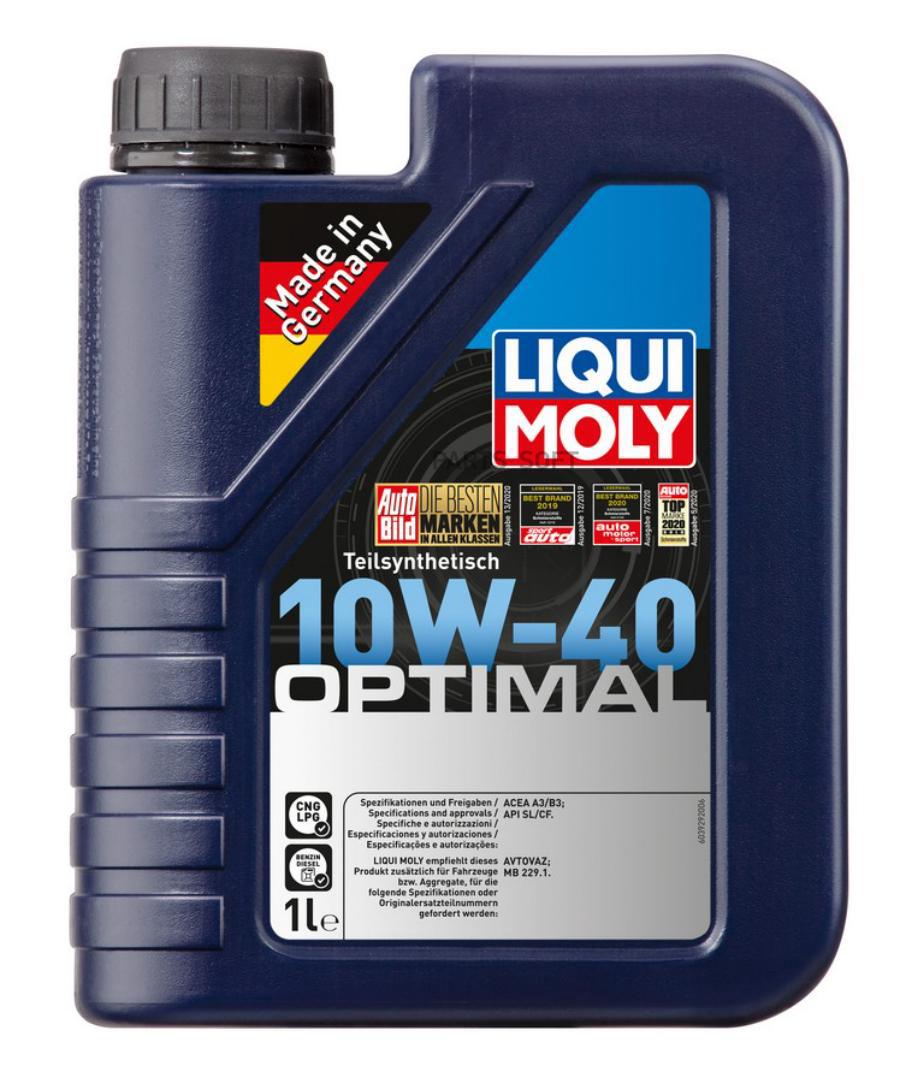 

Моторное масло LIQUI MOLY Optimal SAE 10W40 1л