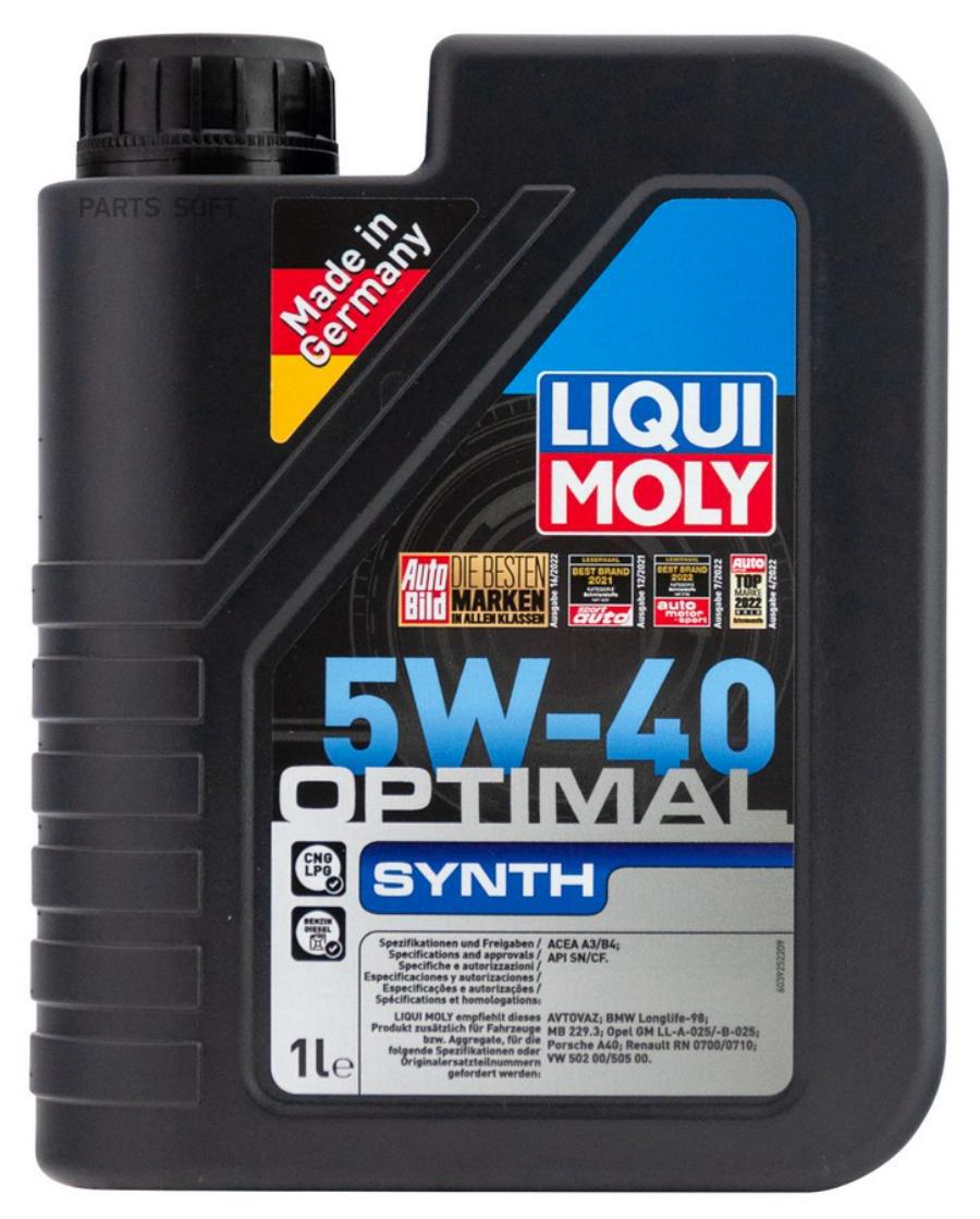 

Моторное масло LIQUI MOLY Optimal Synth 5W40 1л