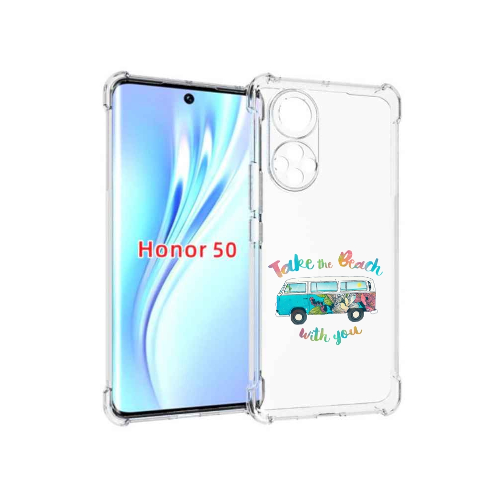 

Чехол бампер MyPads Хиппи автобус для Honor 50., Прозрачный, Tocco