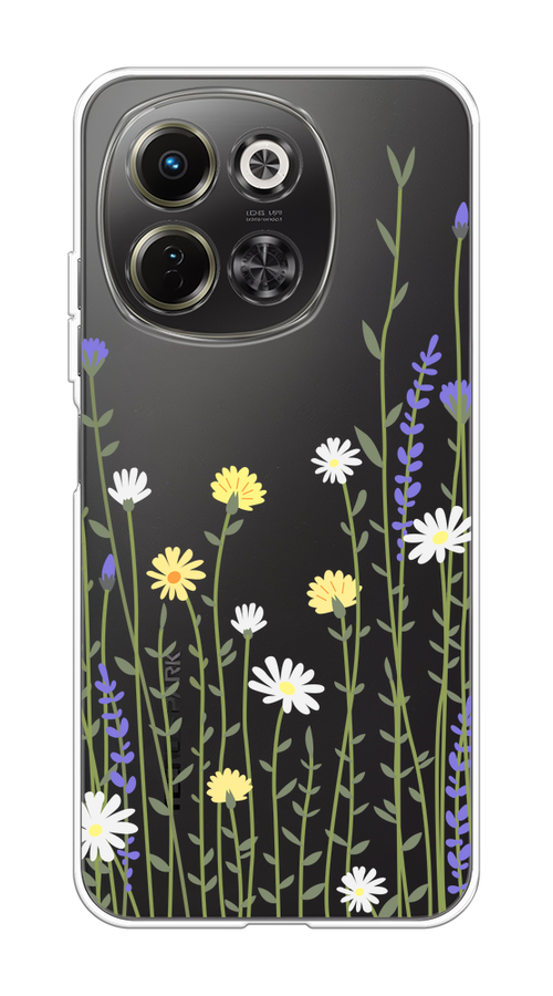 

Чехол на Tecno Spark 30 5G "Ромашка и лаванда", Зеленый;желтый;прозрачный, 309750-1