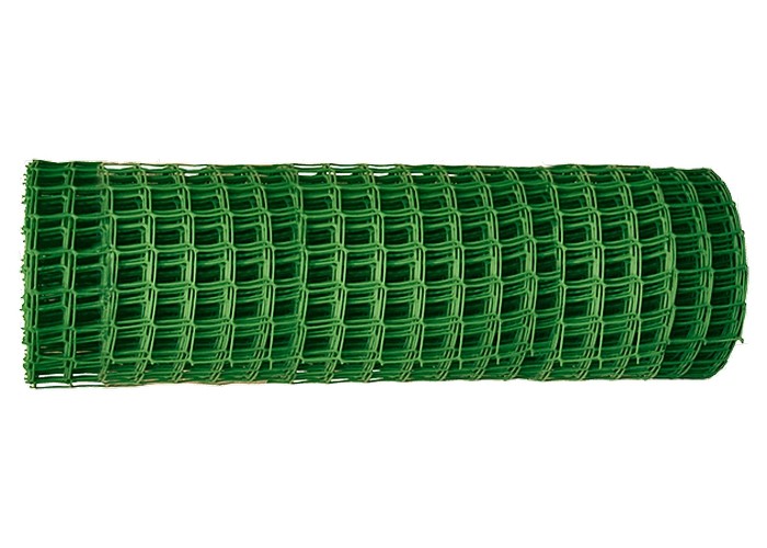 RUSSIA Решетка заборная в рулоне, 1 х 20 м, ячейка 83 х 83 мм, пластиковая, зеленая, Росси