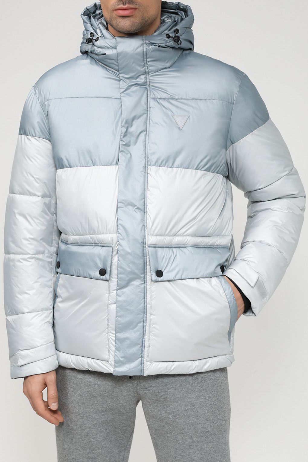 

Куртка мужская Guess Z3BL02 WFQ80 серая L, Серый, Z3BL02 WFQ80