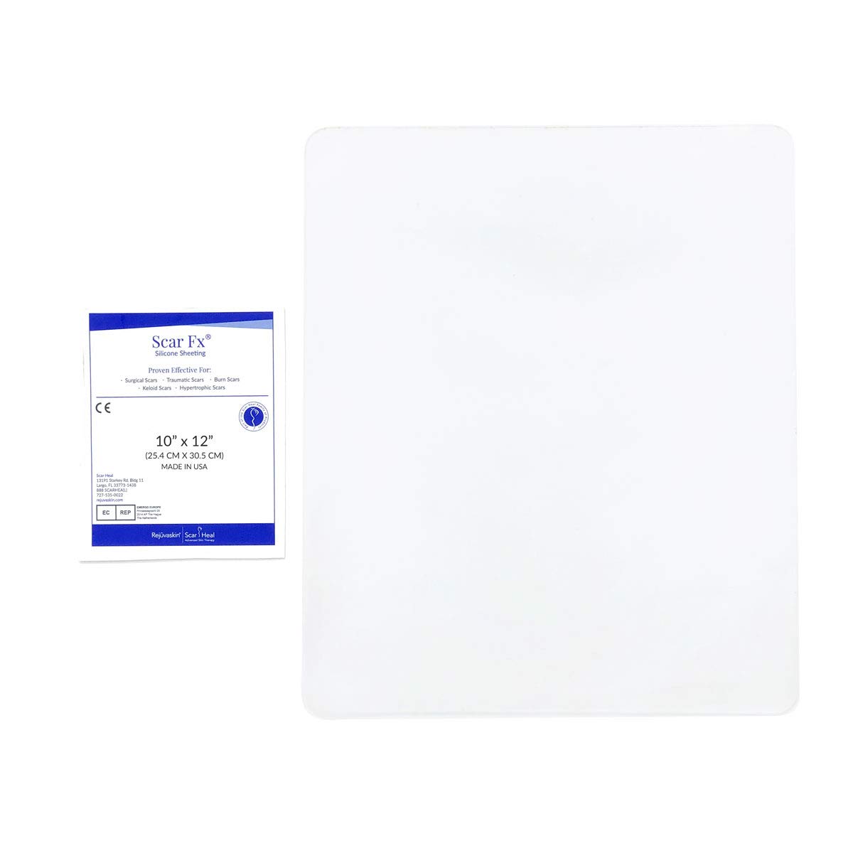 Пластырь от ожогов и травматических рубцов Rejuvaskin Scar Fx, 25х30 см