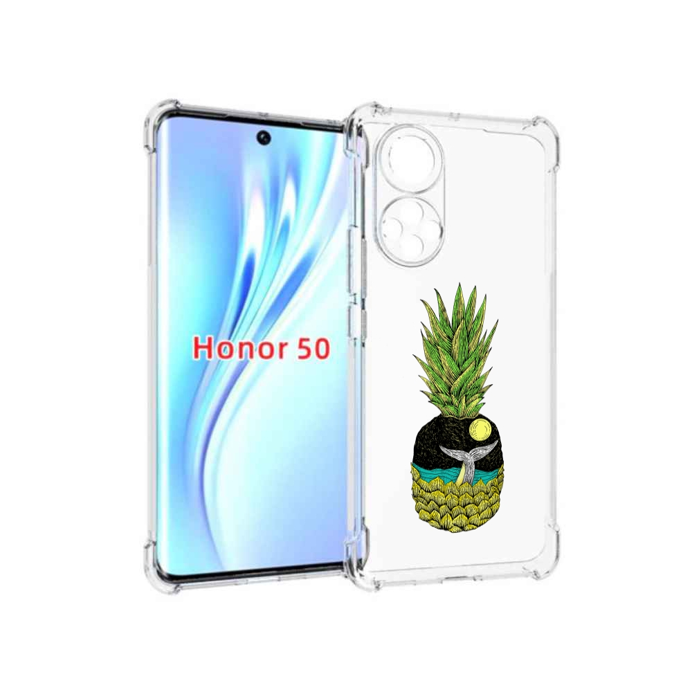 

Чехол бампер MyPads ананас с китом для Honor 50., Прозрачный, Tocco