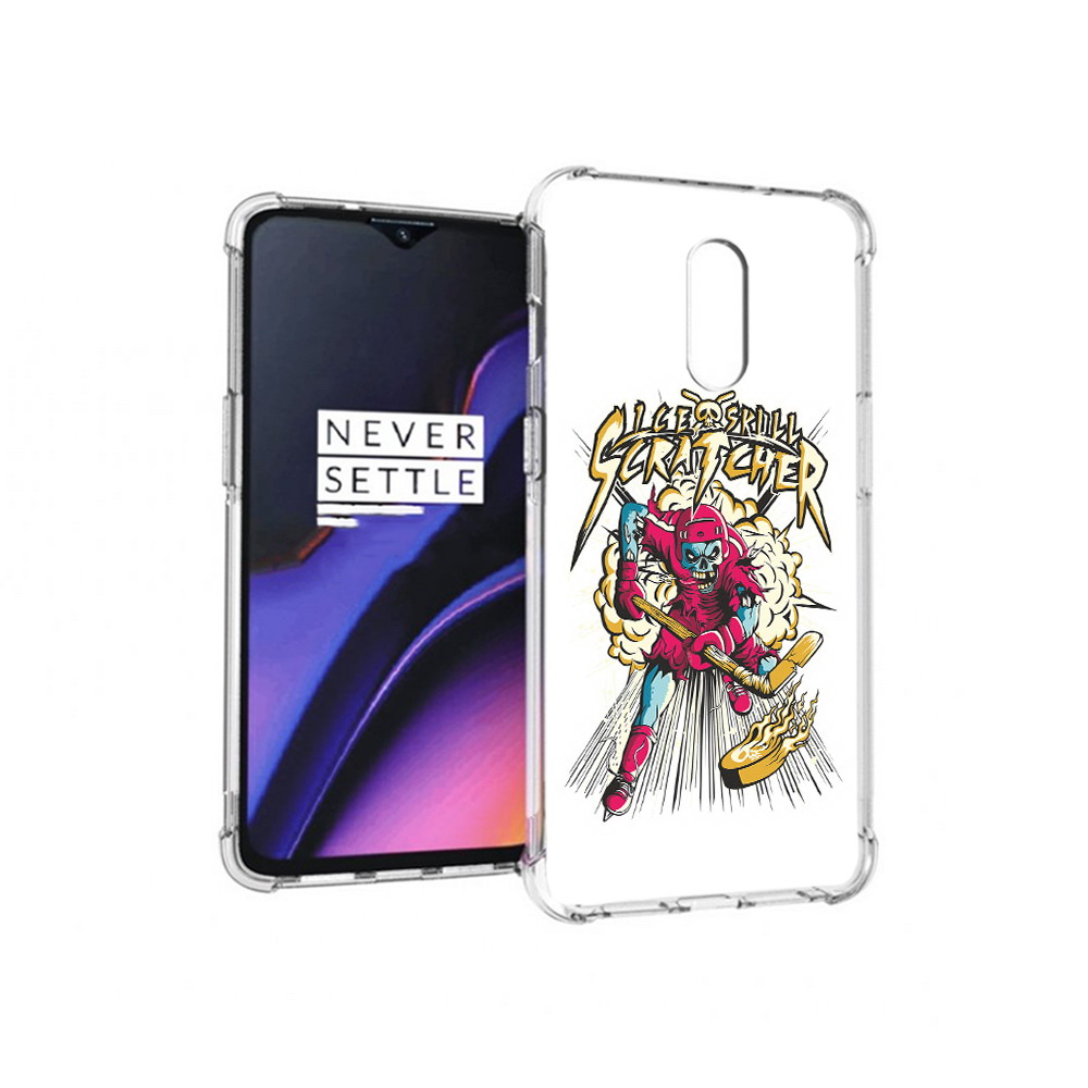 

Чехол MyPads Tocco для OnePlus 7 нарисованный скелет хоккеист (PT227043.140.514), Прозрачный, Tocco