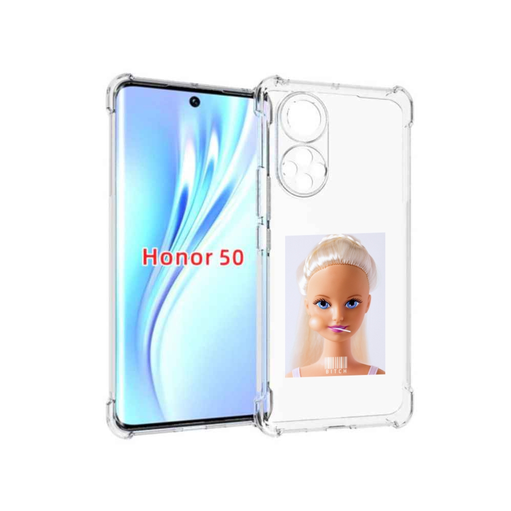 

Чехол бампер MyPads барби для Honor 50., Прозрачный, Tocco