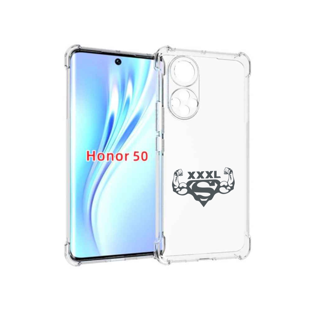 

Чехол бампер MyPads бодибилдинг супермен для Honor 50., Прозрачный, Tocco