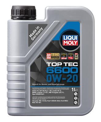 

Моторное масло LIQUI MOLY 0W20 Top Tec 6600 SN Plus RC 1л