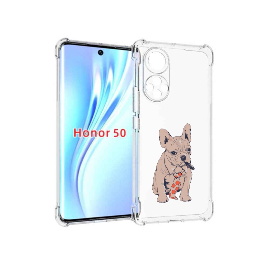 

Чехол бампер MyPads бульдог с сигарой для Honor 50., Прозрачный, Tocco