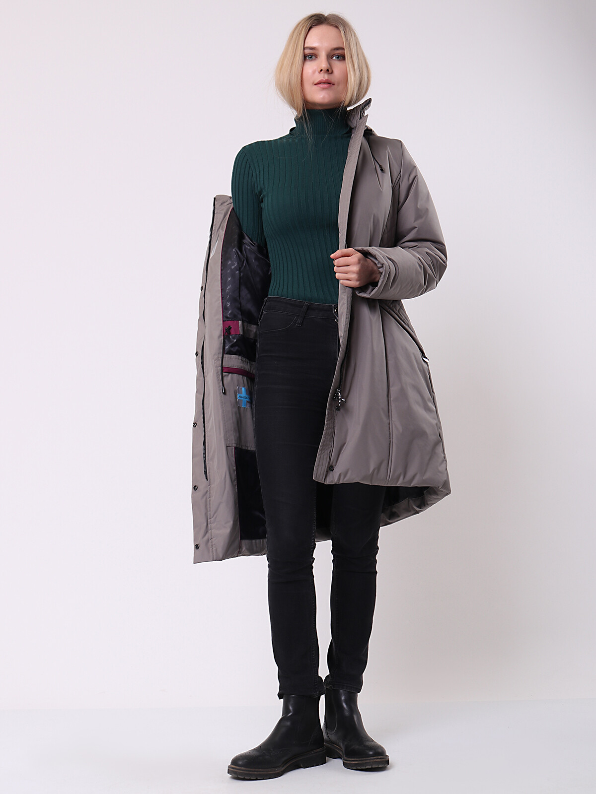 

Куртка женская Maritta 20-1018-10 серая 48 EU, Серый, 20-1018-10