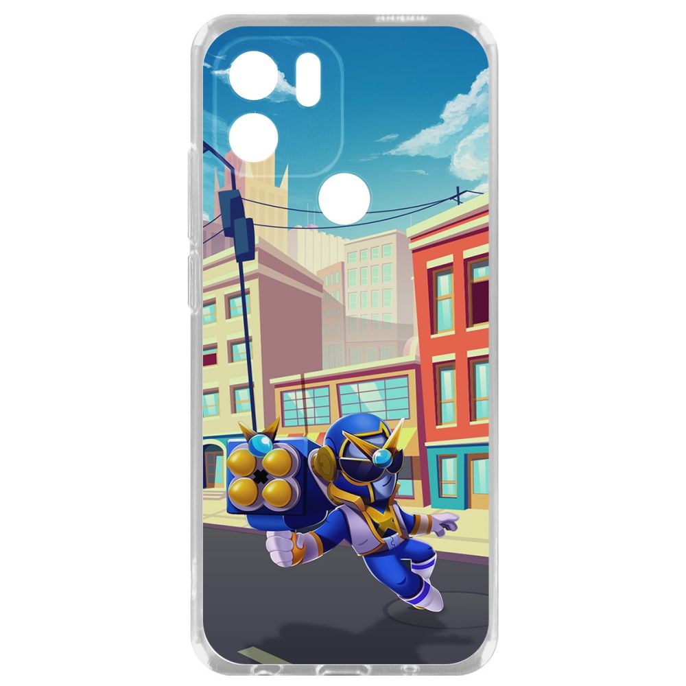 

Чехол Brawl Stars-Супер Рейнджер Брок для Xiaomi Redmi A1+, Прозрачный