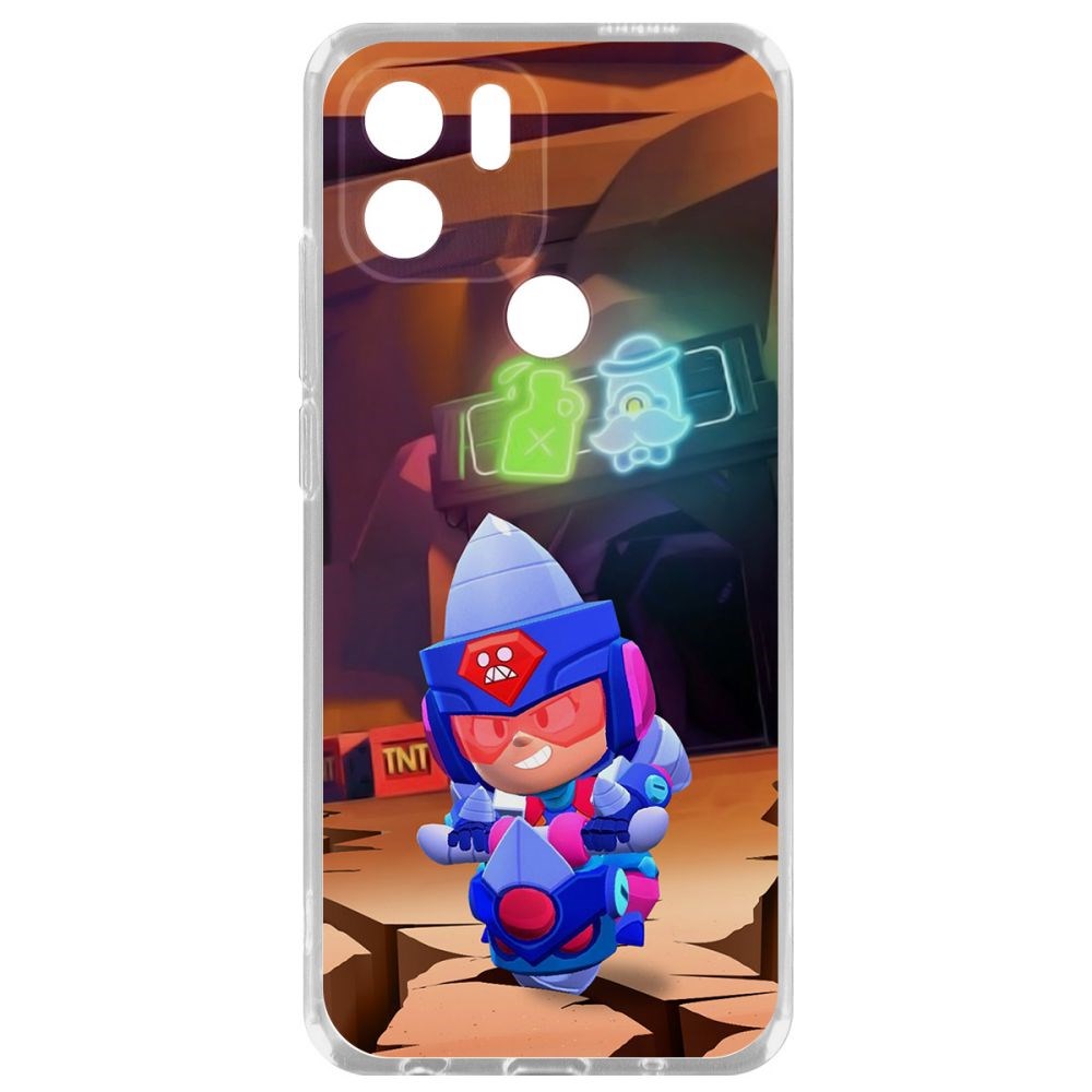 

Чехол Brawl Stars-Ультрабурильщица Джеки для Xiaomi Redmi A1+, Прозрачный