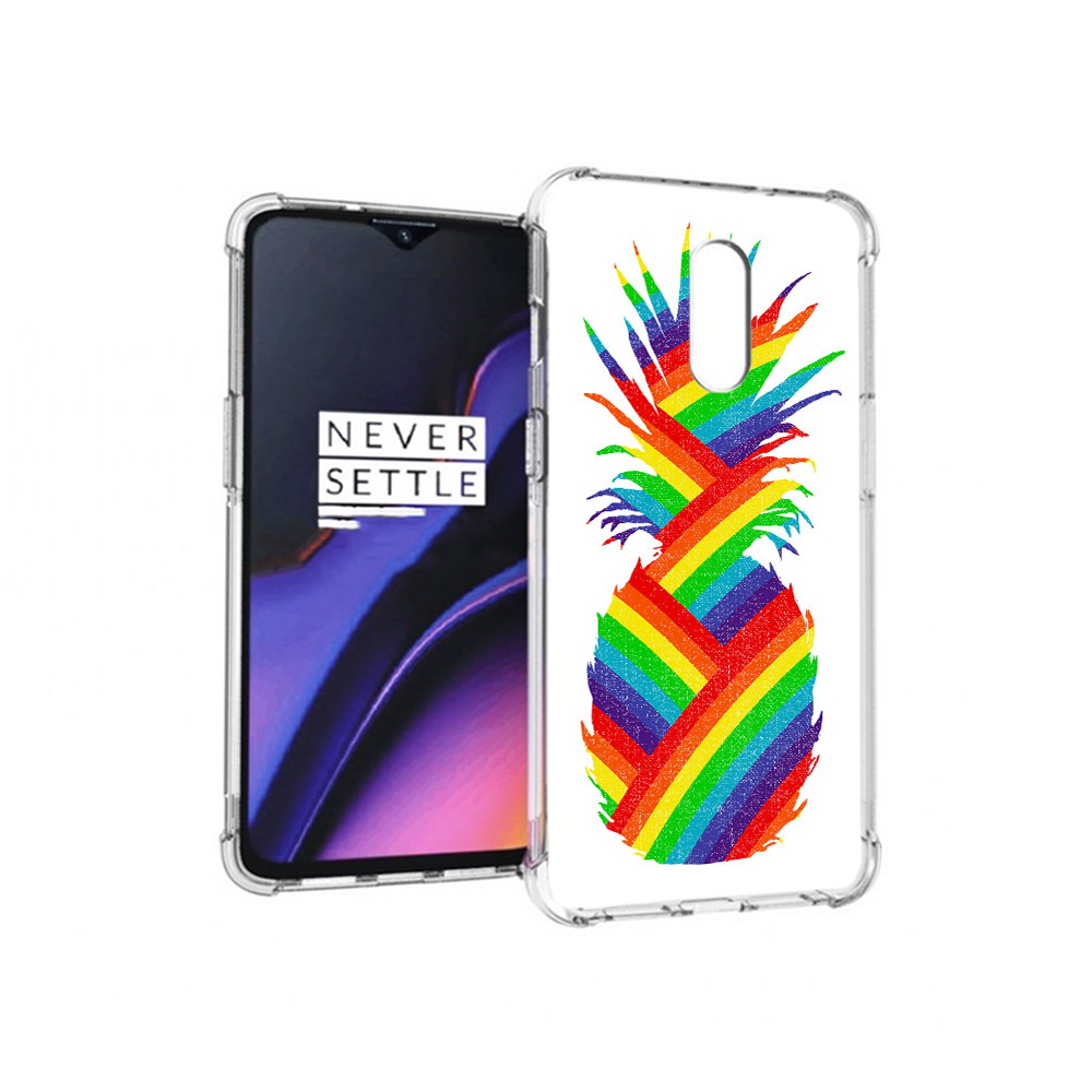 

Чехол MyPads Tocco для OnePlus 7 радужный ананас (PT227043.140.566), Прозрачный, Tocco