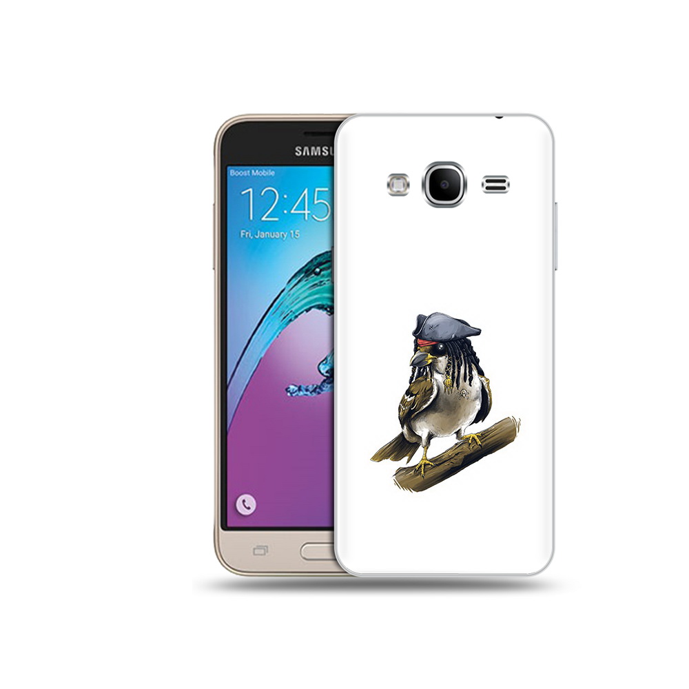 

Чехол MyPads Tocco для Samsung Galaxy J3 (2016) Джек воробей (PT29089.580.65), Прозрачный, Tocco