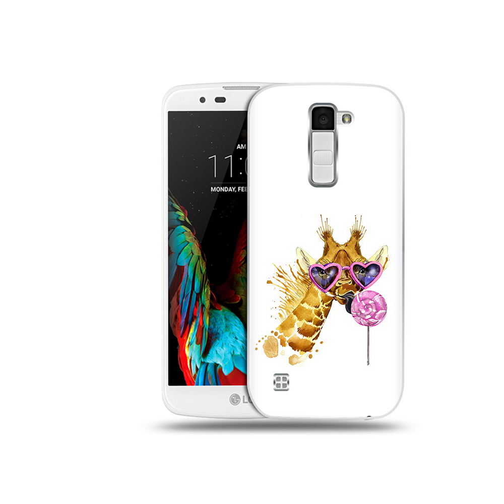 

Чехол MyPads Tocco для LG K10 акварельный жираф (PT30014.80.217), Прозрачный, Tocco