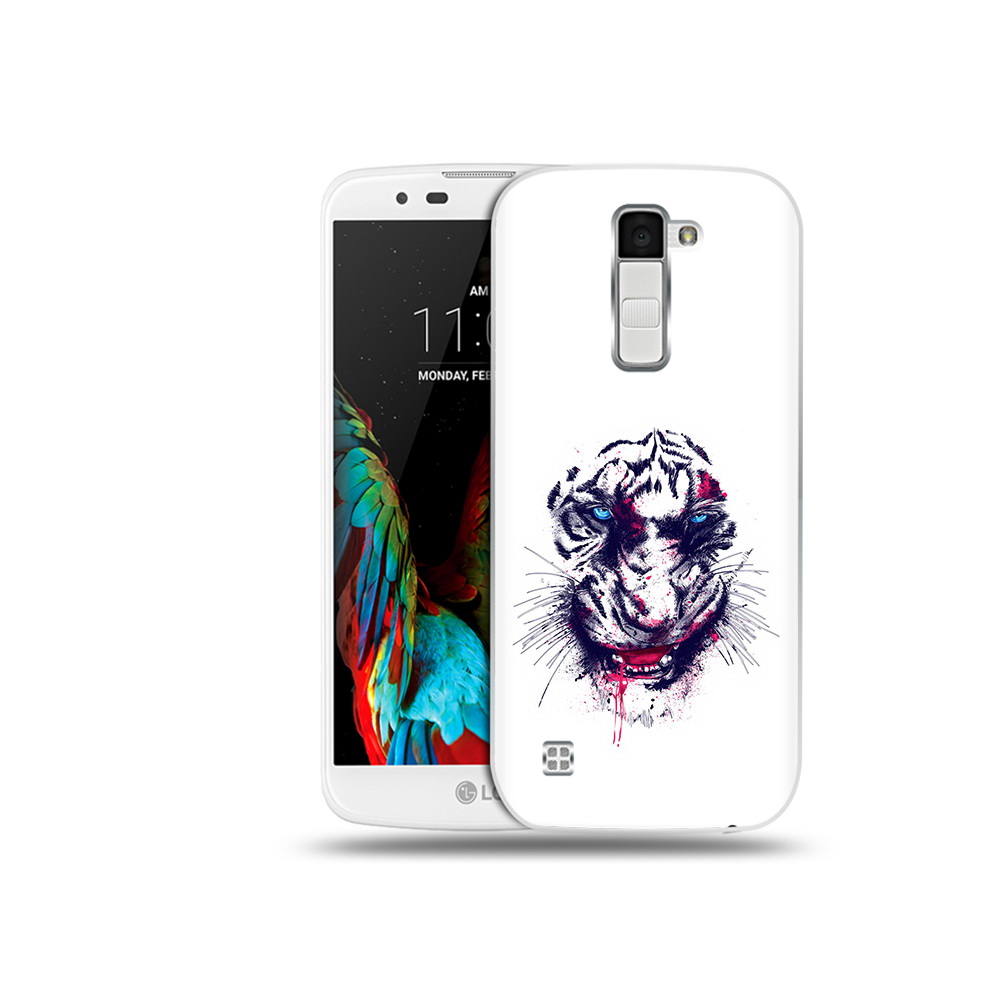 

Чехол MyPads Tocco для LG K10 безумный тигр (PT30014.80.228), Прозрачный, Tocco