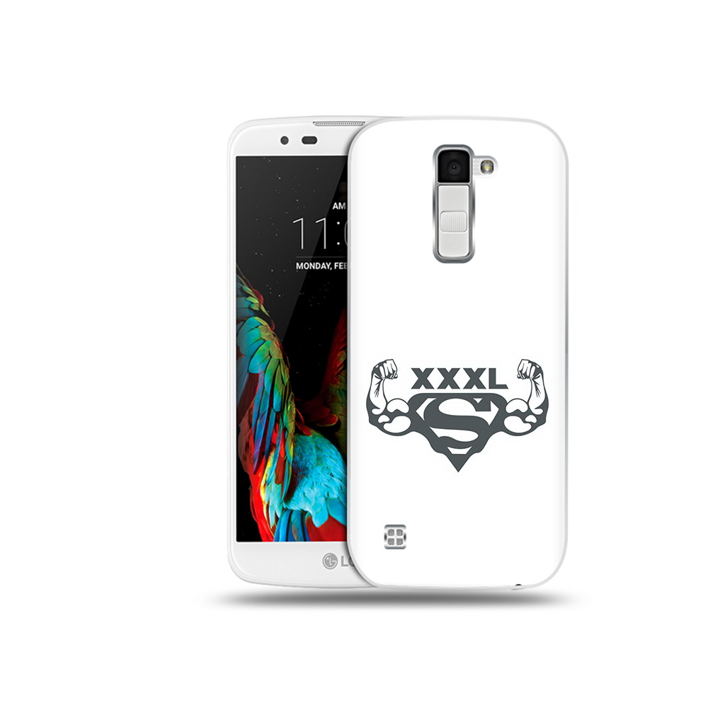 

Чехол MyPads Tocco для LG K10 бодибилдинг супермен (PT30014.80.237), Прозрачный, Tocco