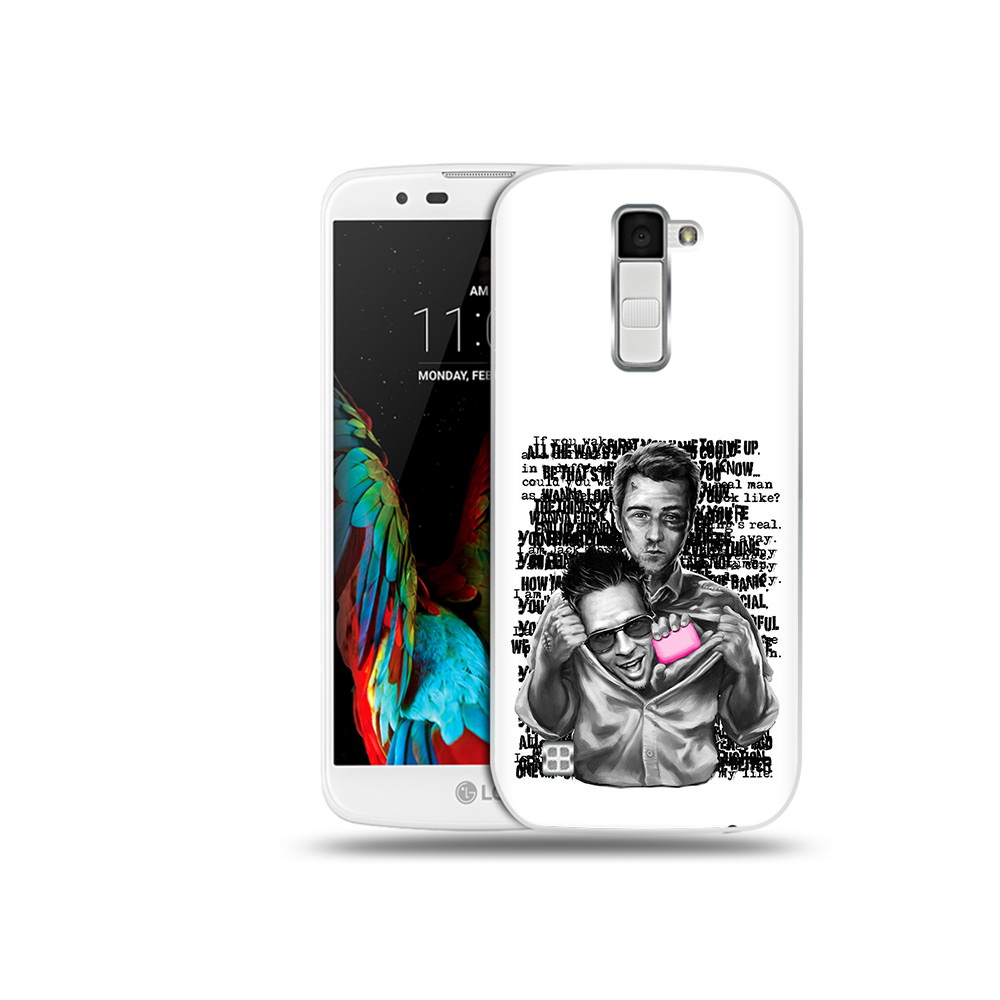 

Чехол MyPads Tocco для LG K10 бойцовский клуб (PT30014.80.242), Прозрачный, Tocco