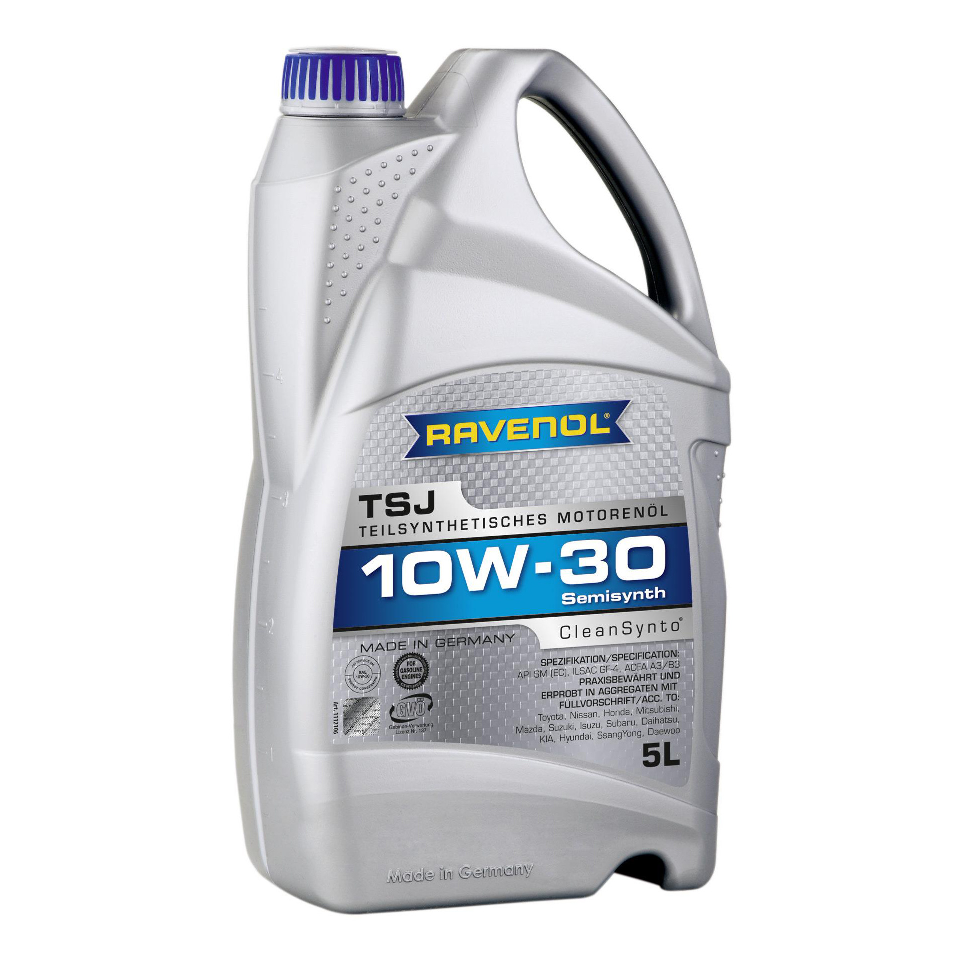 Моторное масло Ravenol TSJ 10W30 5л