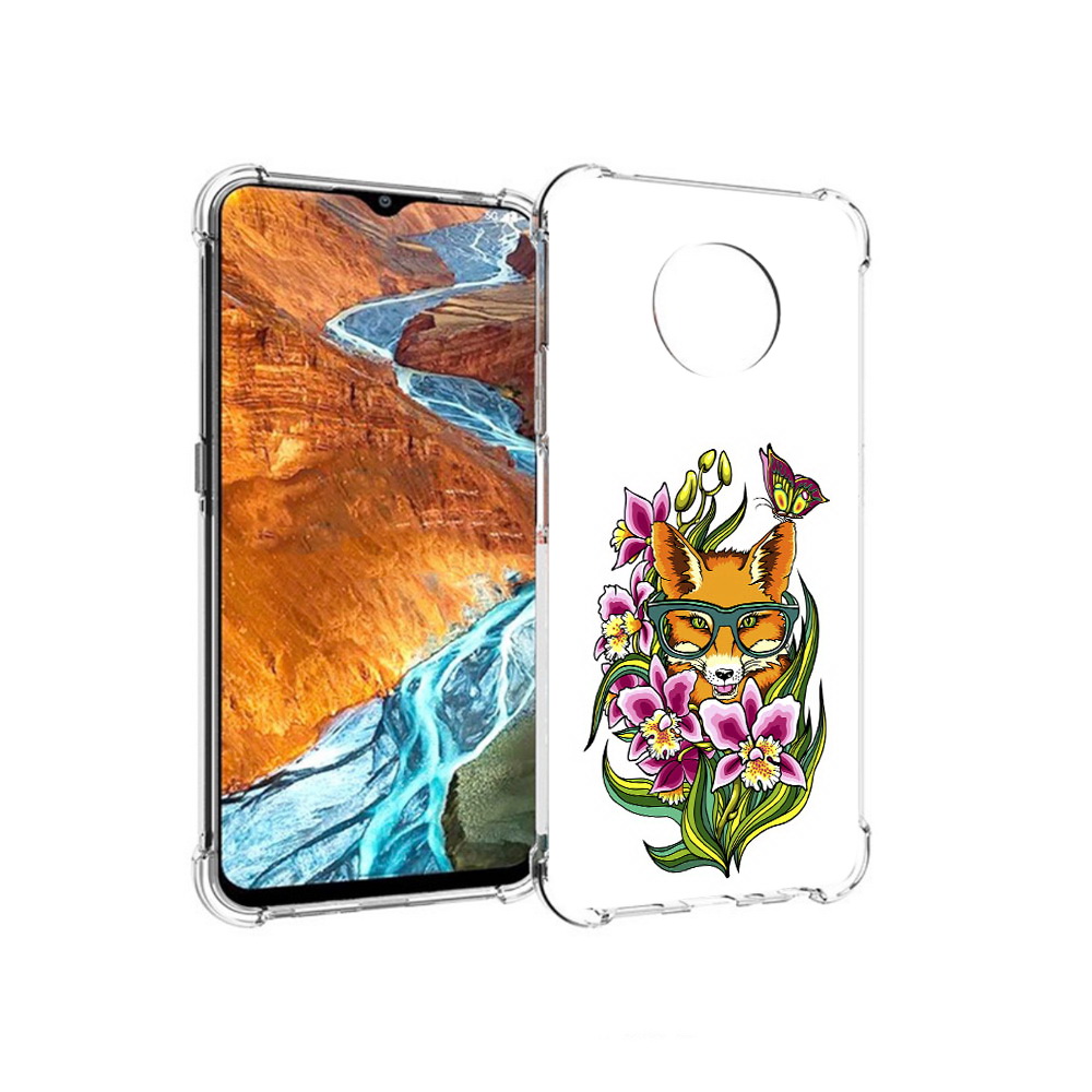 

Чехол MyPads Tocco для Nokia G300 Лиса в цветах (PT224563.108.108), Прозрачный, Tocco