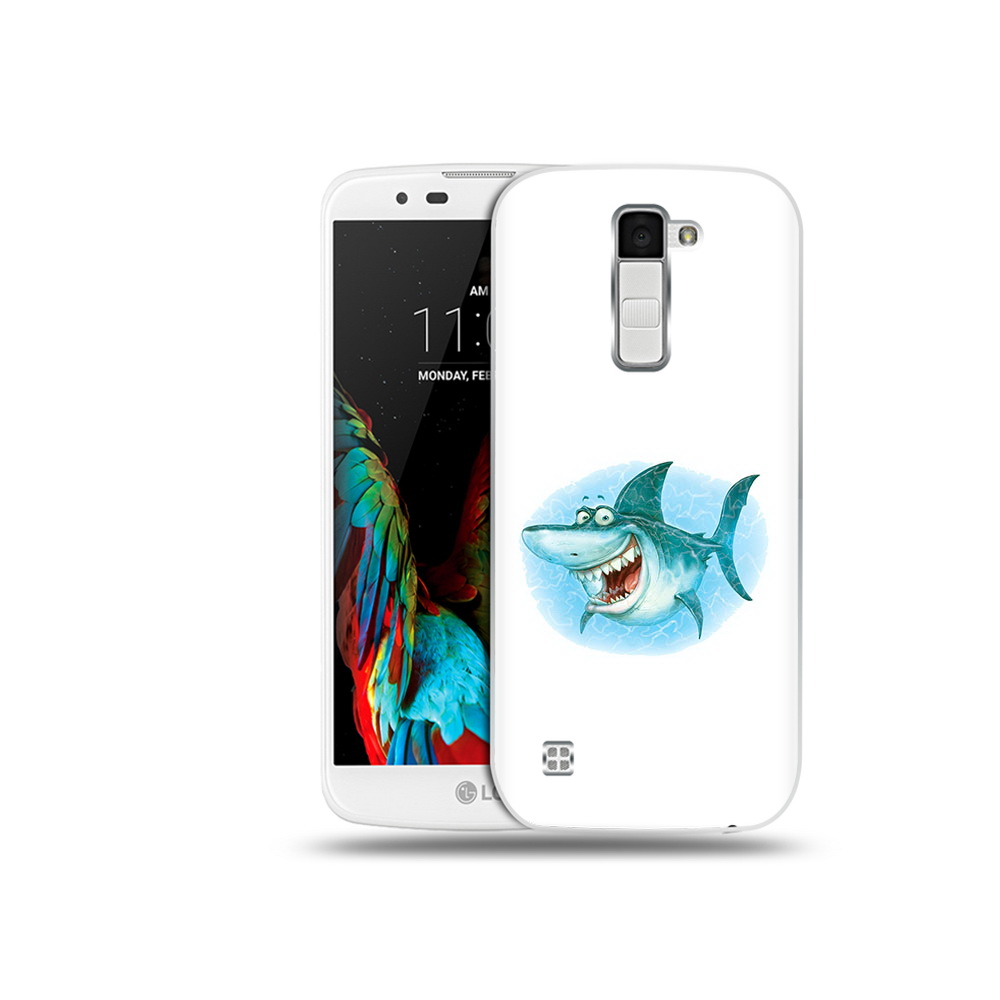 

Чехол MyPads Tocco для LG K10 веселая акула (PT30014.80.261), Прозрачный, Tocco