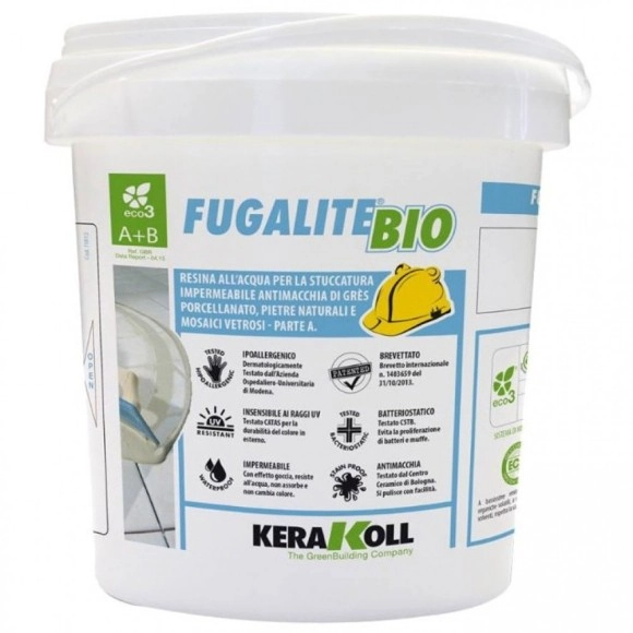 фото Эпоксидная затирка для плитки kerakoll fugalite bio 01 white 3 кг.