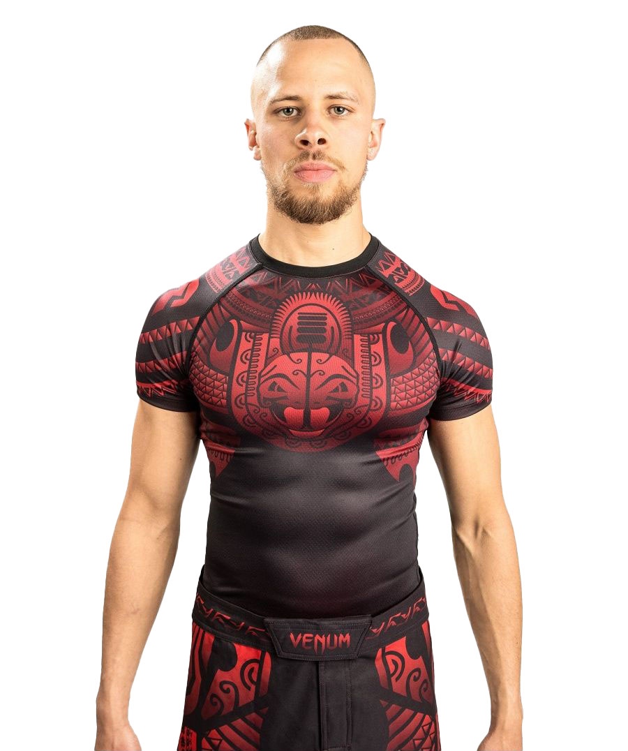 фото Рашгард venum nakahi black/red s/s (m)