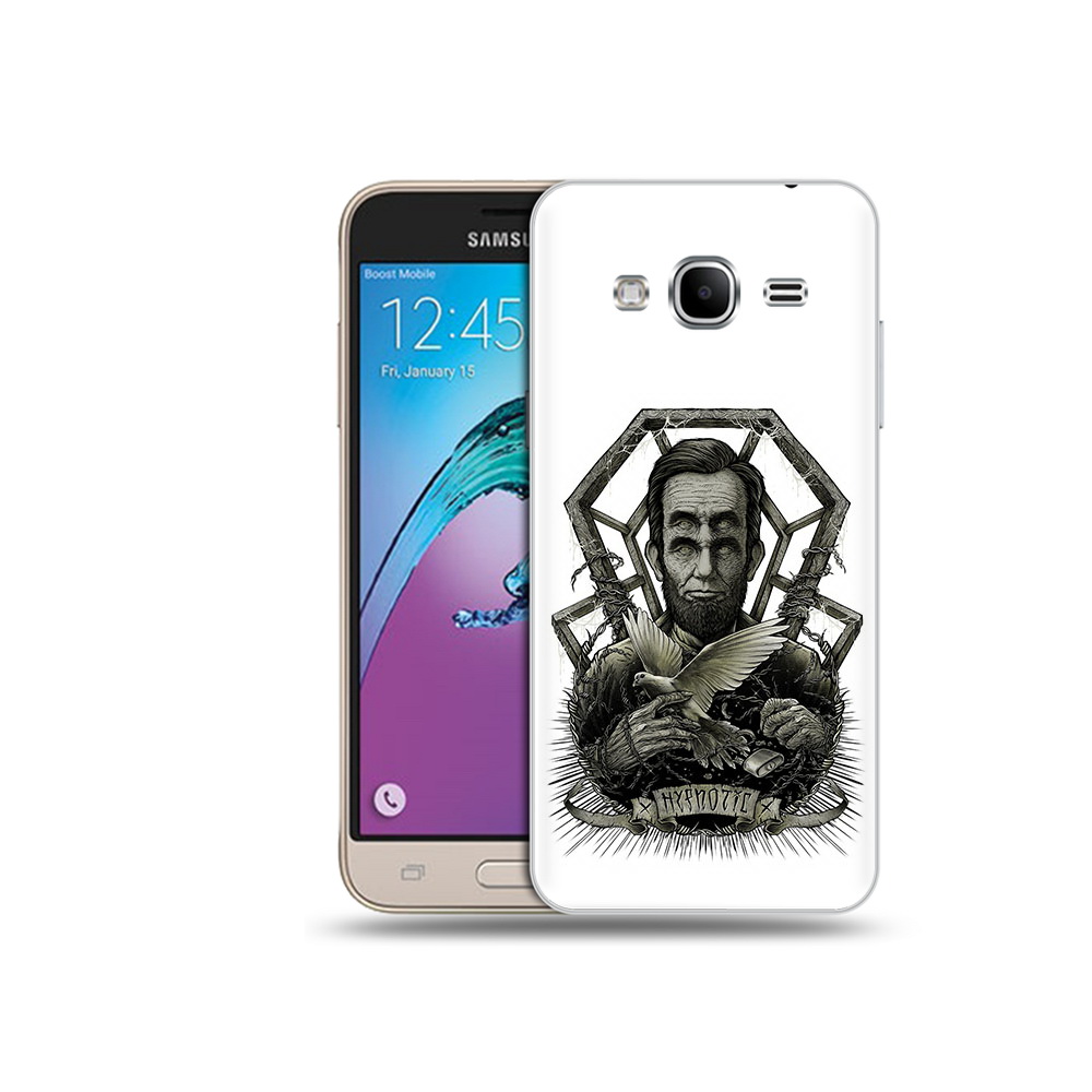 

Чехол MyPads Tocco для Samsung Galaxy J3 (2016) франклин абстракция (PT29089.580.662), Прозрачный, Tocco