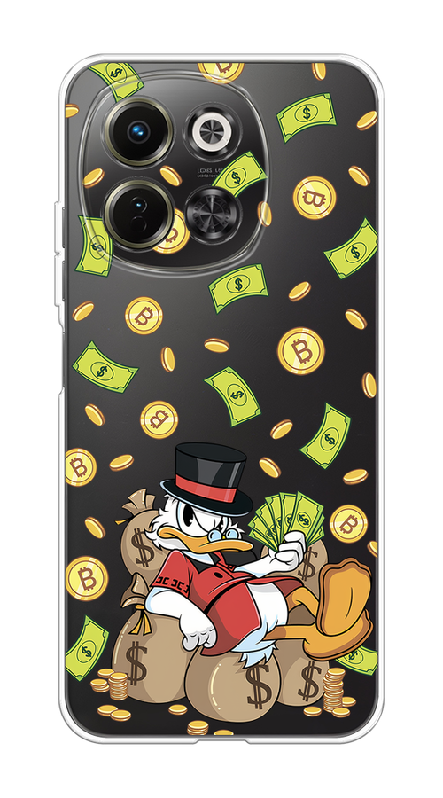 

Чехол на Tecno Spark 30 5G "Скрудж Макдак в красном", Красный;черный;коричневый;прозрачный, 309750-1