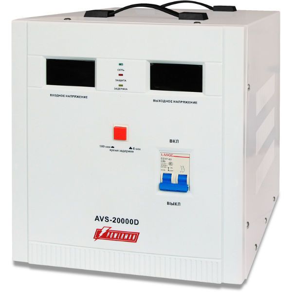 

Однофазный стабилизатор Powerman AVS 20000D, AVS 20000D