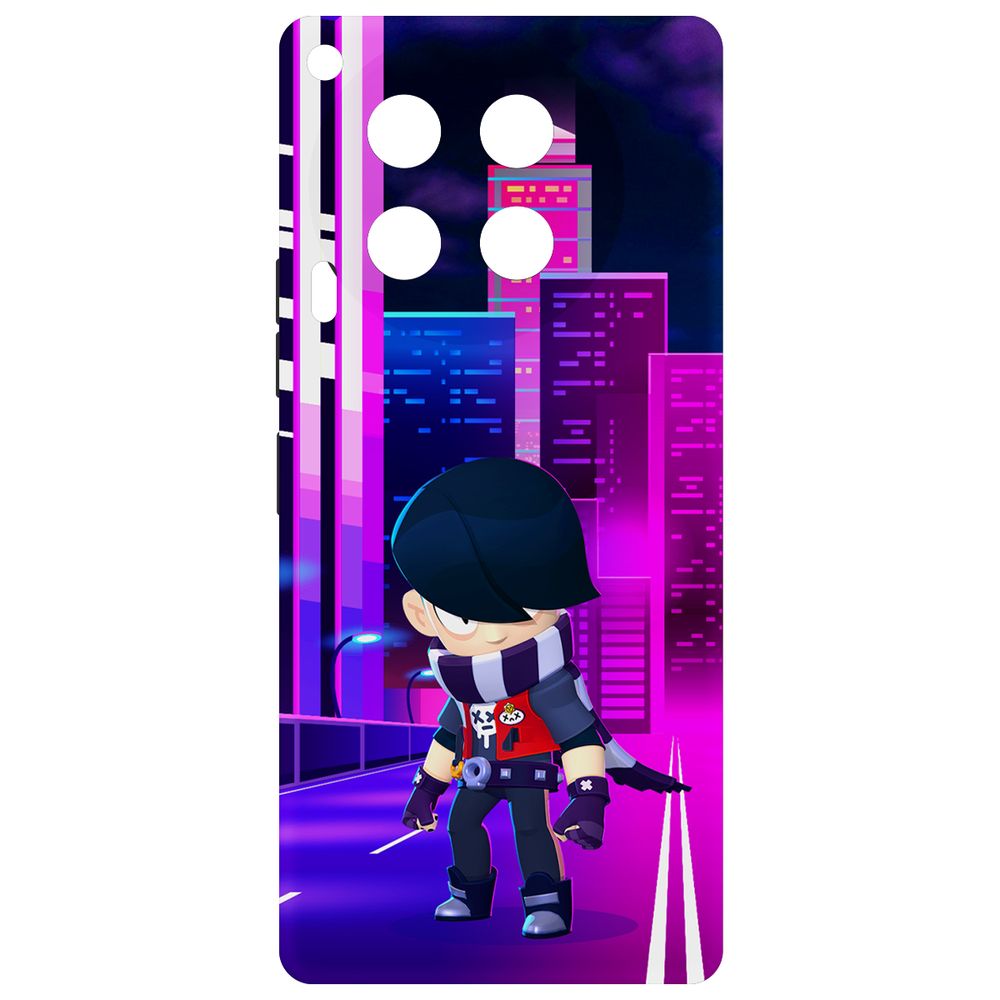 

Чехол-накладка Krutoff Soft Case Brawl Stars - Эдгар для TECNO Camon 30 черный