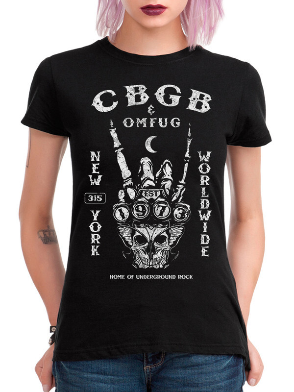 фото Футболка женская dream shirts cbgb рок череп черная 2xl