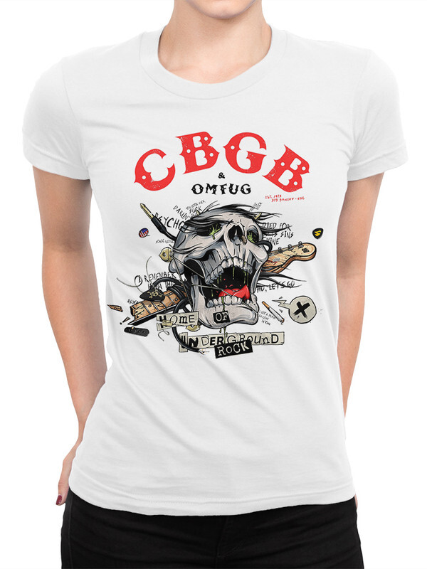 

Футболка женская Dream Shirts CBGB Club белая L, CBGB Club