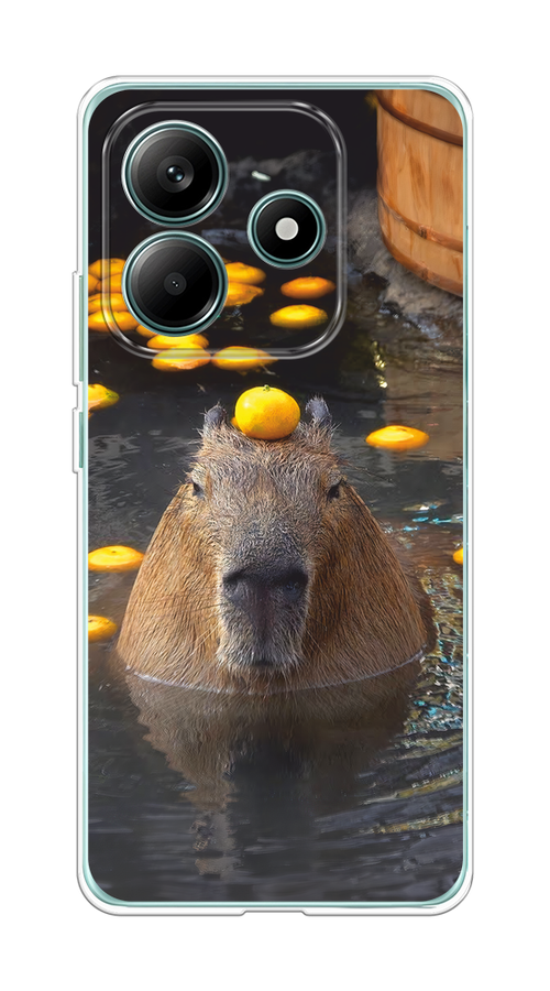 

Чехол на Xiaomi Redmi Note 14 5G "Капибара отдыхает", Коричневый;оранжевый;серый, 323850-1