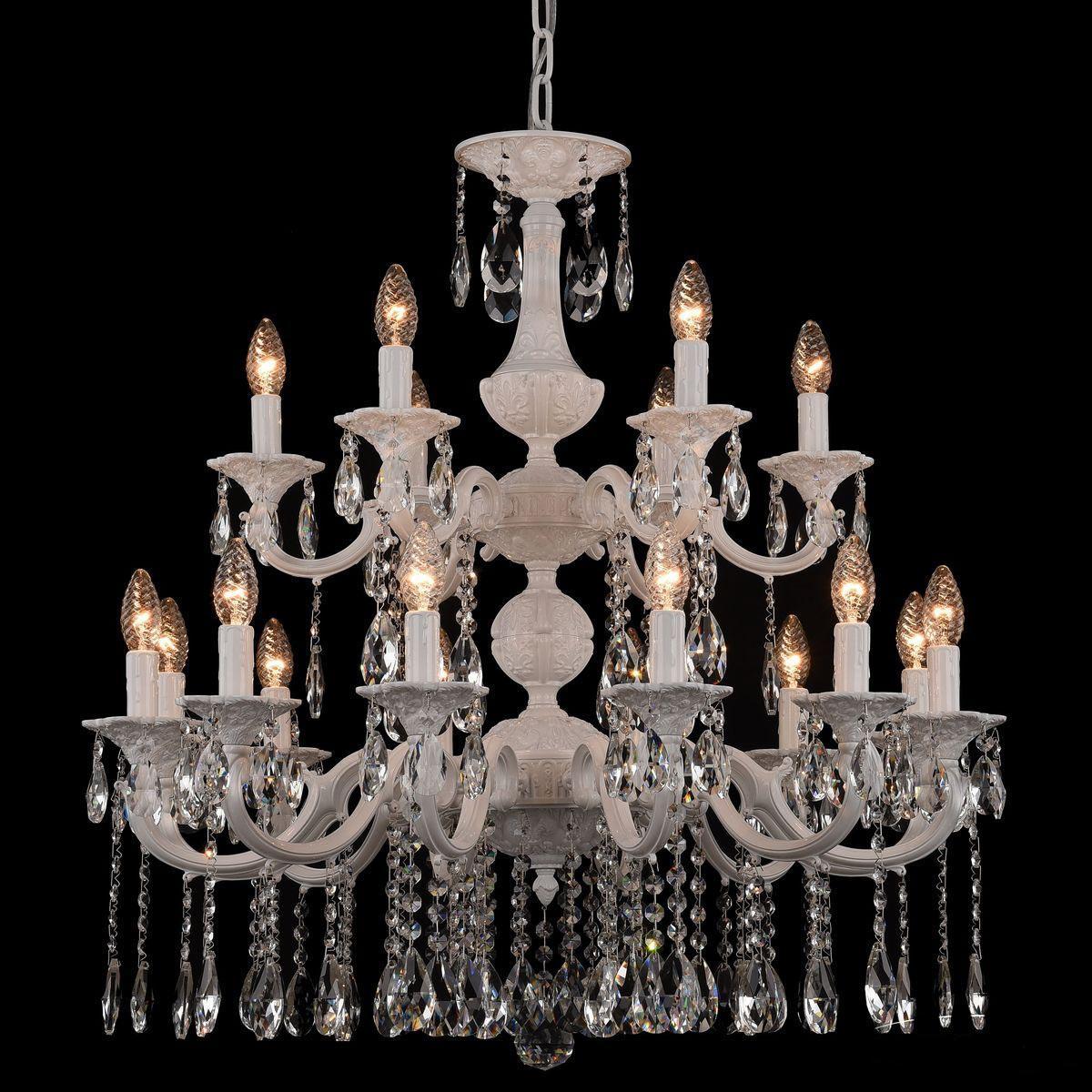 фото Подвесная люстра bohemia ivele al78101/12+6/250/2d a wg bohemia ivele crystal