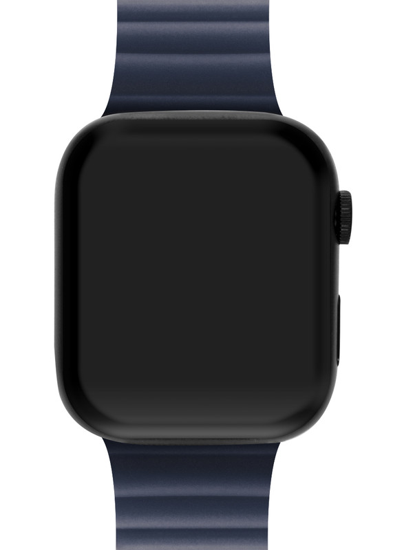 

Ремешок Mutural для Apple Watch Series 7 41 mm силиконовый Midnight, Черный, Apple Watch Series 7 41 мм