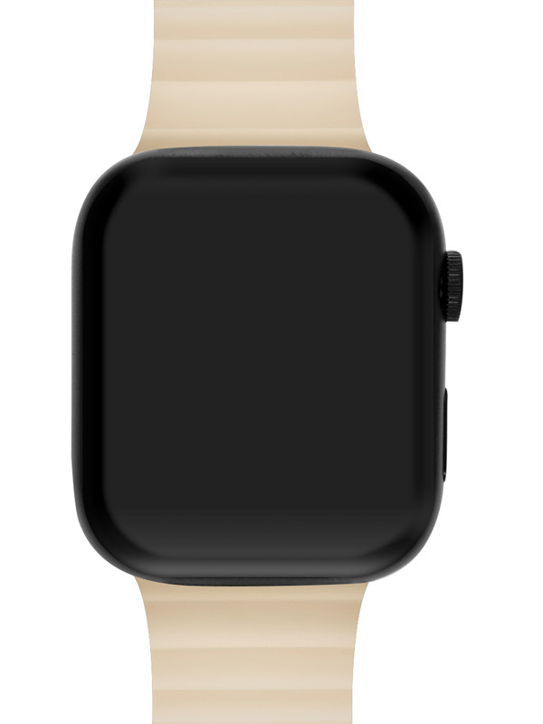 Ремешок для Apple Watch Series 7 45 мм Mutural силиконовый Бежевый