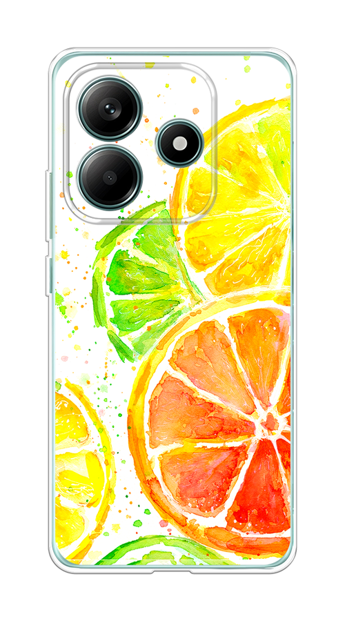 

Чехол на Xiaomi Redmi Note 14 5G "Цитрусовые", Белый;желтый;красный;зеленый, 323850-1