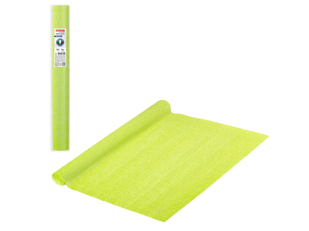 

Бумага гофрированная Brauberg Flore 50х250cm Lime Green 112613, Салатовый, 112613