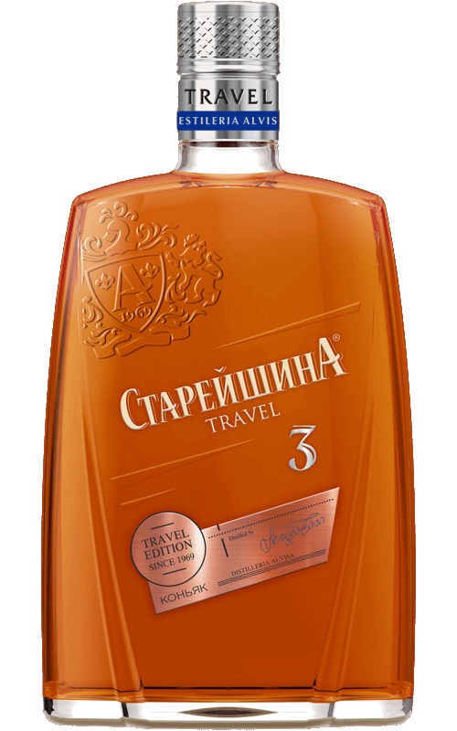 

Коньяк Старейшина Travel 3 года 40% 0,25 л