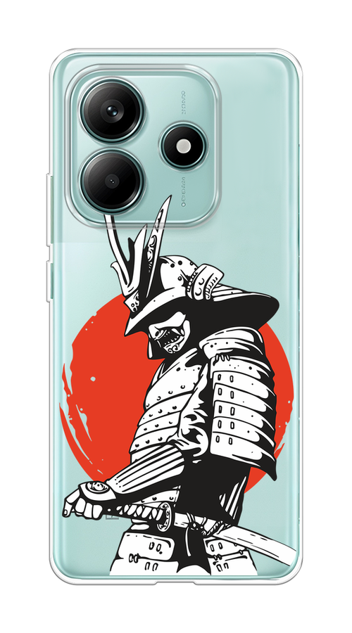 

Чехол на Xiaomi Redmi Note 14 5G "Самурай с катаной", Черный;красный;белый, 323850-1