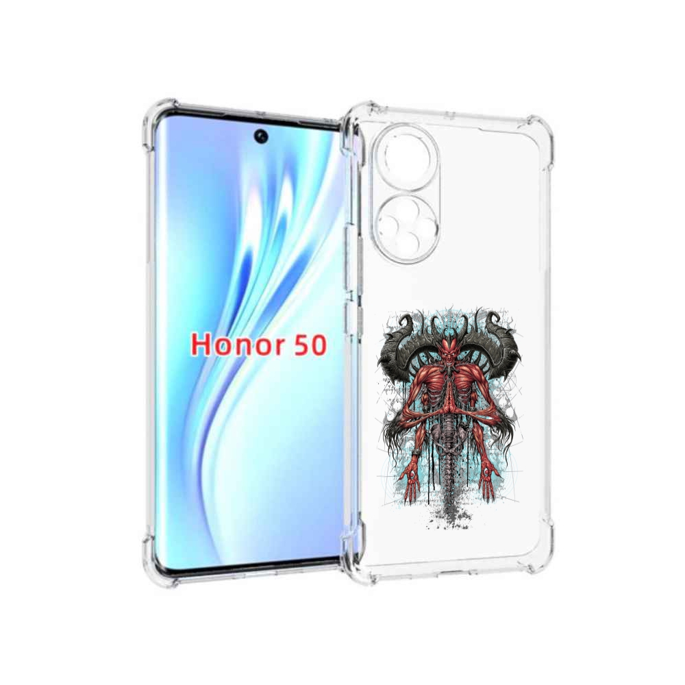 

Чехол бампер MyPads дьявол для Honor 50., Прозрачный, Tocco