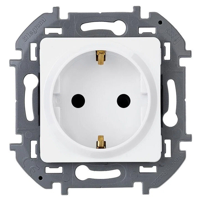 

Розетка силовая Legrand Etika 672220.5 без заземления, 16 А, 5шт, Белый