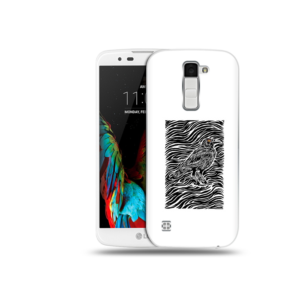 

Чехол MyPads Tocco для LG K10 ворон в абстракции (PT30014.80.272), Прозрачный, Tocco