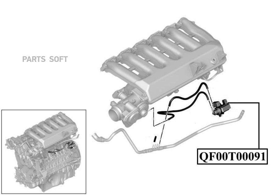 

QUATTRO FRENI QF00T00091 Преобразователь давления BMW 1 03-11,3 98-12,X3 04-11,X5 03-13 1ш