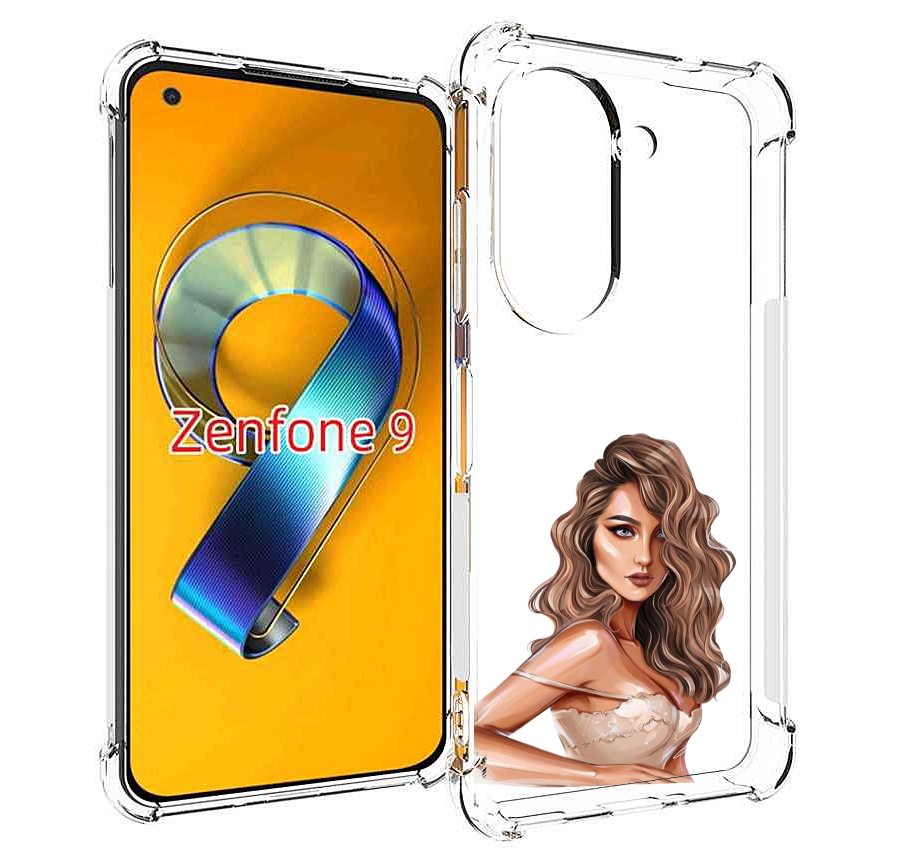 

Чехол MyPads Кудрявая-девушка женский для Asus Zenfone 9 (AI2202), Прозрачный, Tocco